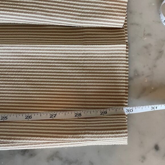 RALPH LAUREN Tan White Seersucker Flat Front Trousers 36x30 - Picture 16 of 16